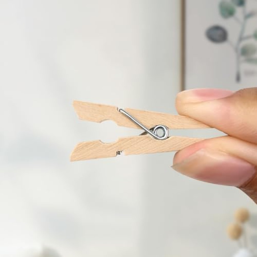 Mini Wooden Clothes Pins, 200  - огляд і ціна Twine Jute Natural