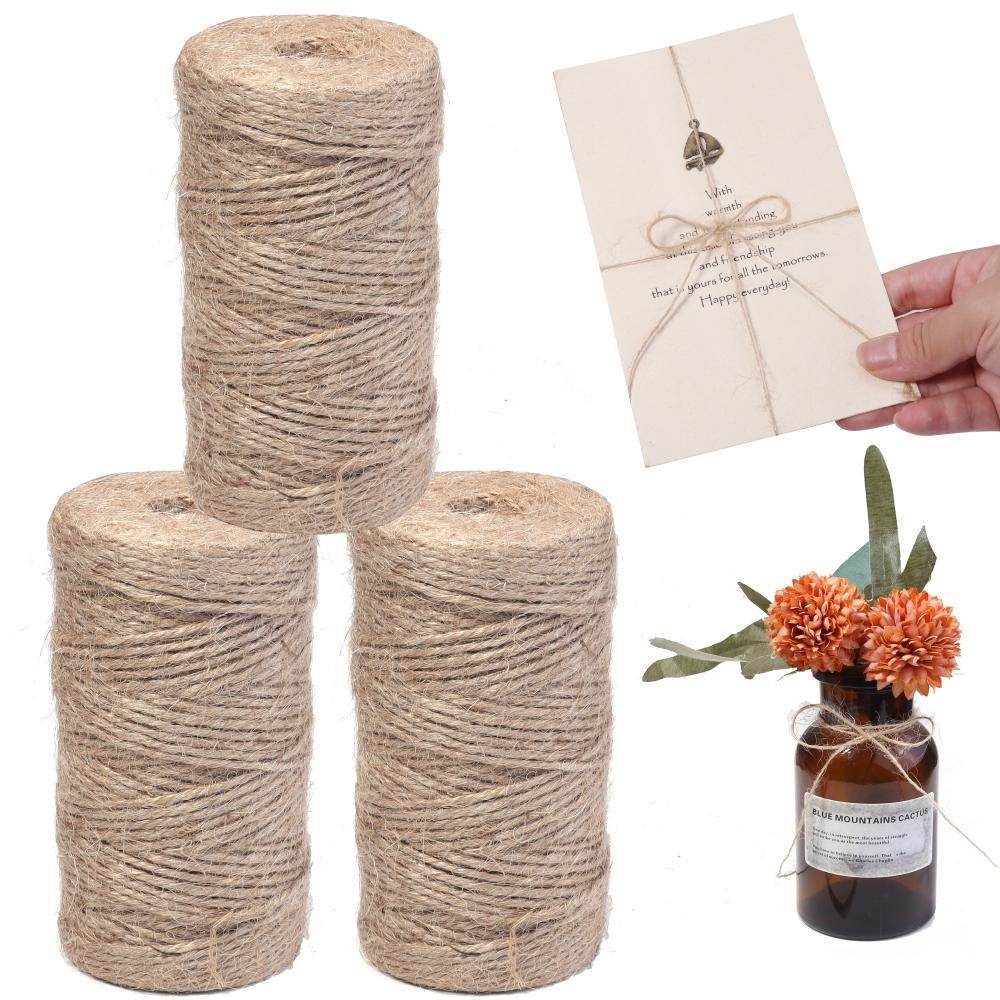 100M 1-3mm Natural Jute Rope S - огляд і ціна Twine Jute Natural