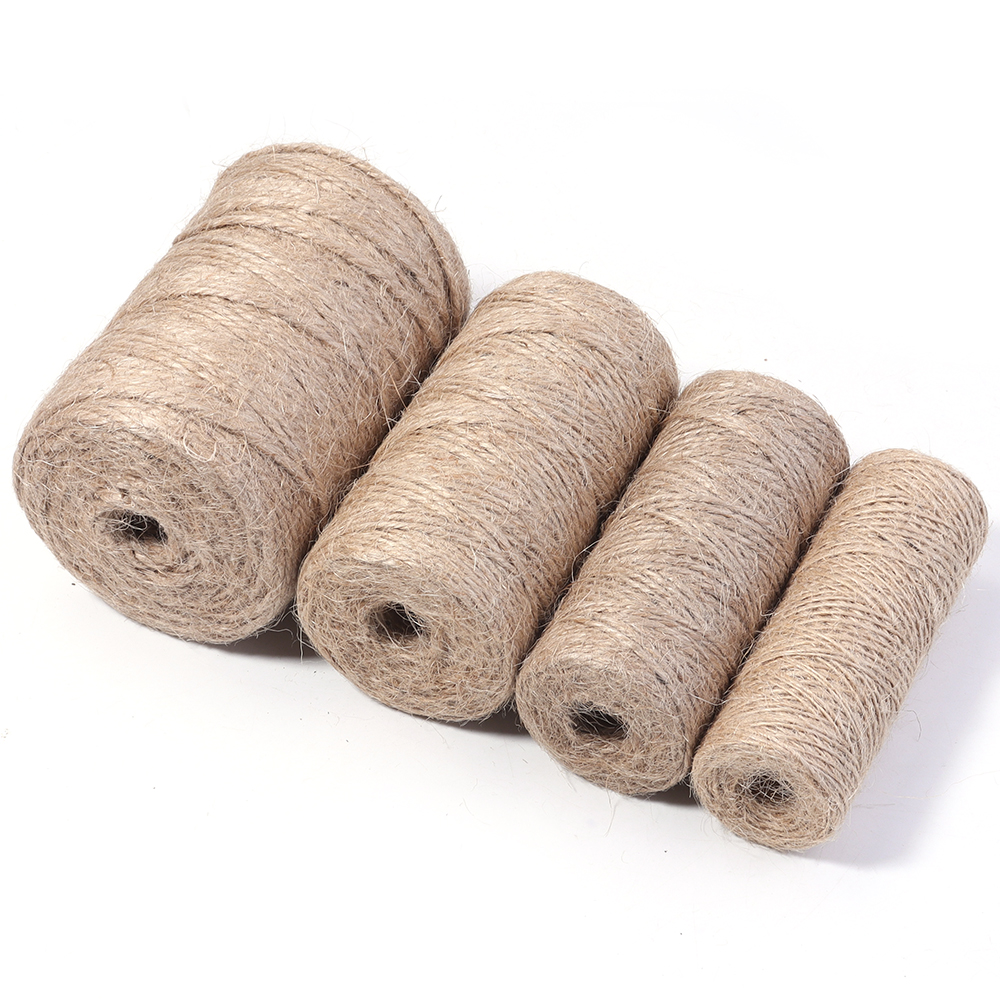 100M 1-3mm Natural Jute Rope S - огляд і ціна Twine Jute Natural