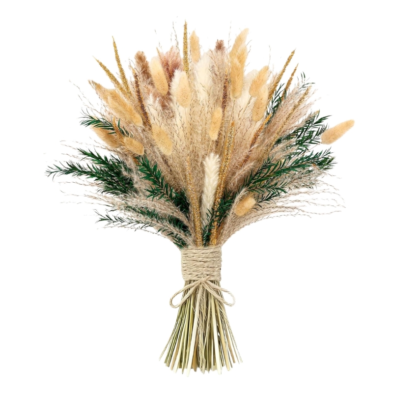 Bulk 100PCS Dried Pampas Grass - огляд і ціна Dried Flower Bunch