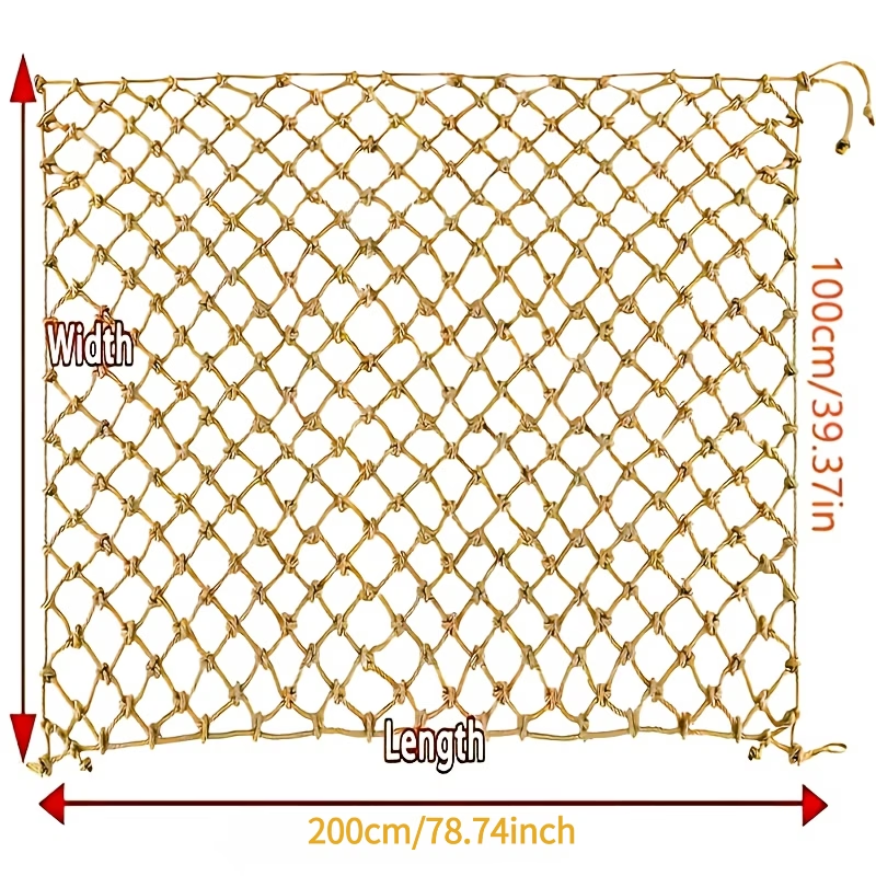 1Pc Hemp Rope Climbing Net Nat - огляд і ціна Twine Jute Natural