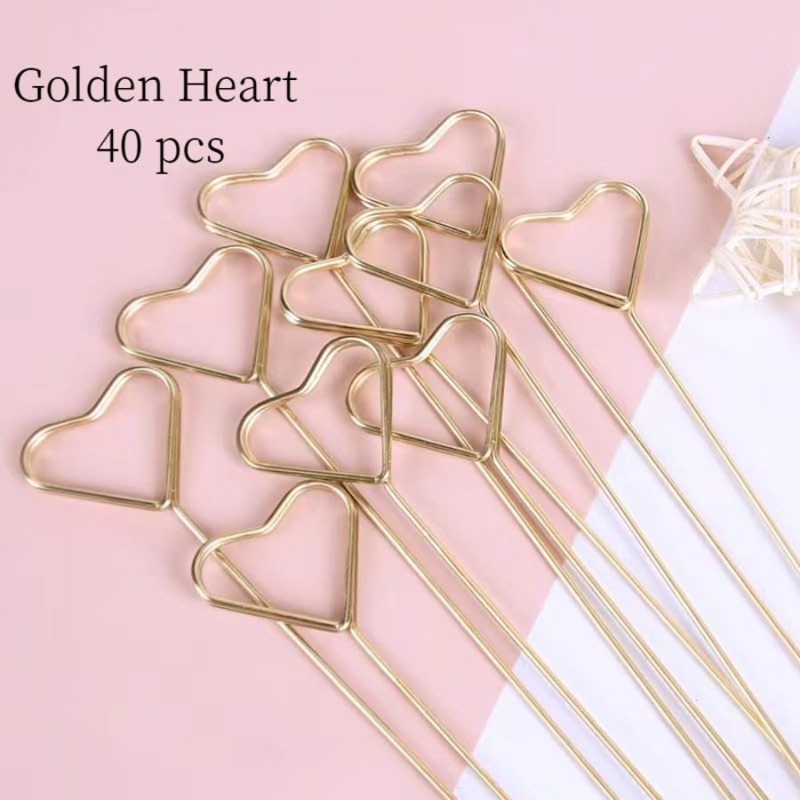 40Pcs Floral Card Holder Picks - огляд і ціна Floral Picks Wood