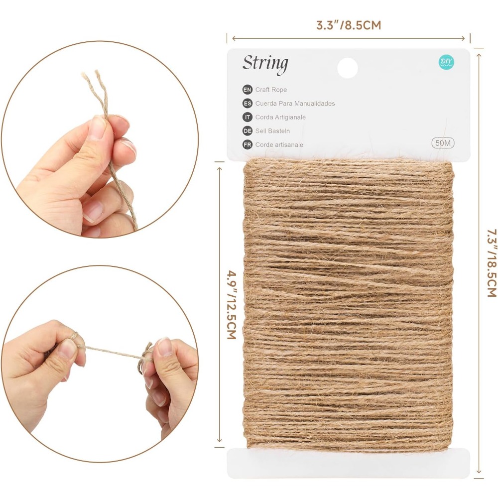 2mm Natural Jute Twine String  - огляд і ціна Twine Jute Natural