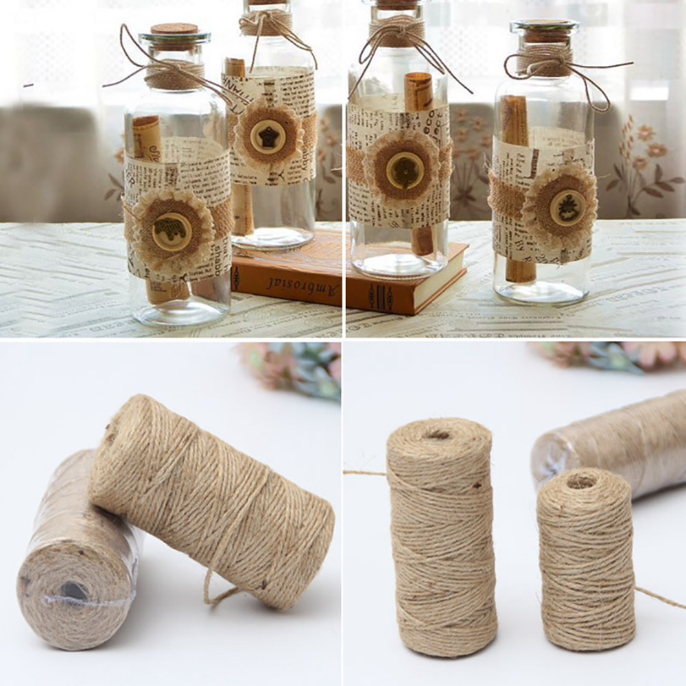 50/80/100Meters Natural Vintag - огляд і ціна Twine Jute Natural