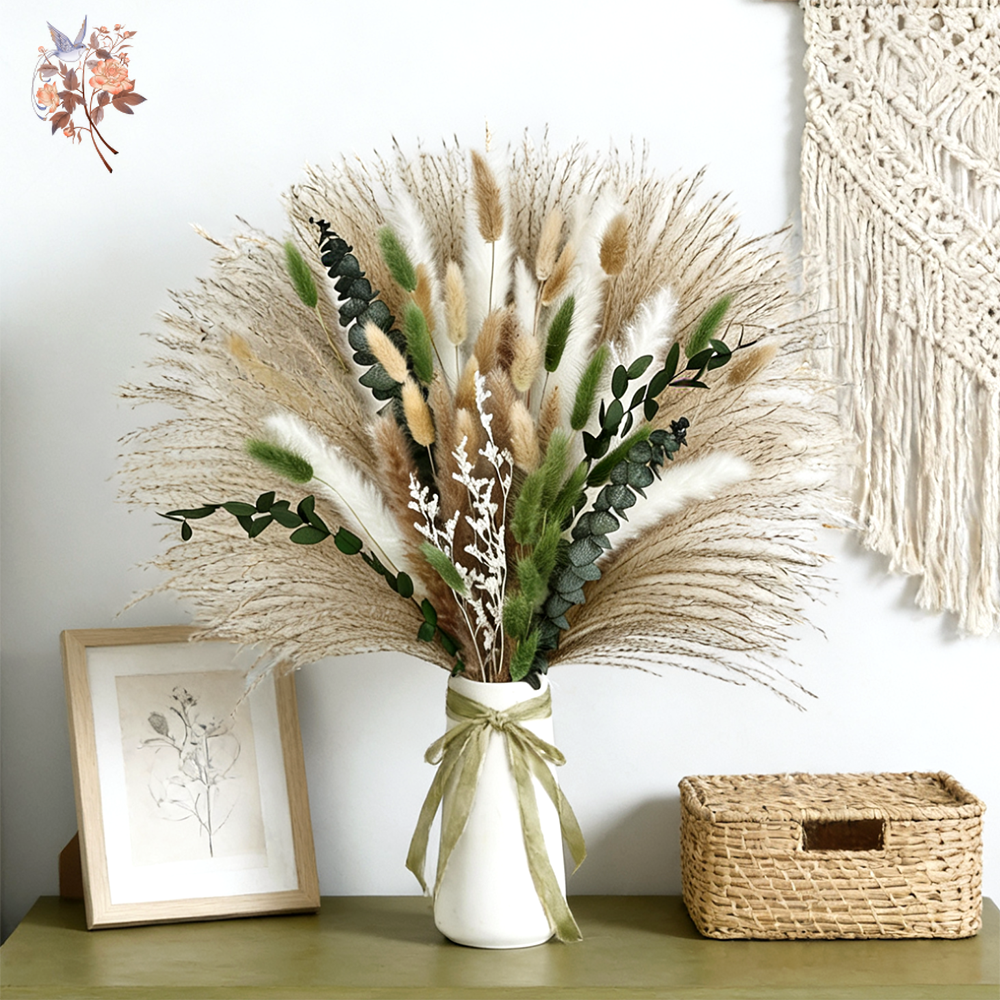 85PCS Natural Dried Flowers Pa - огляд і ціна Dried Flower Bunch