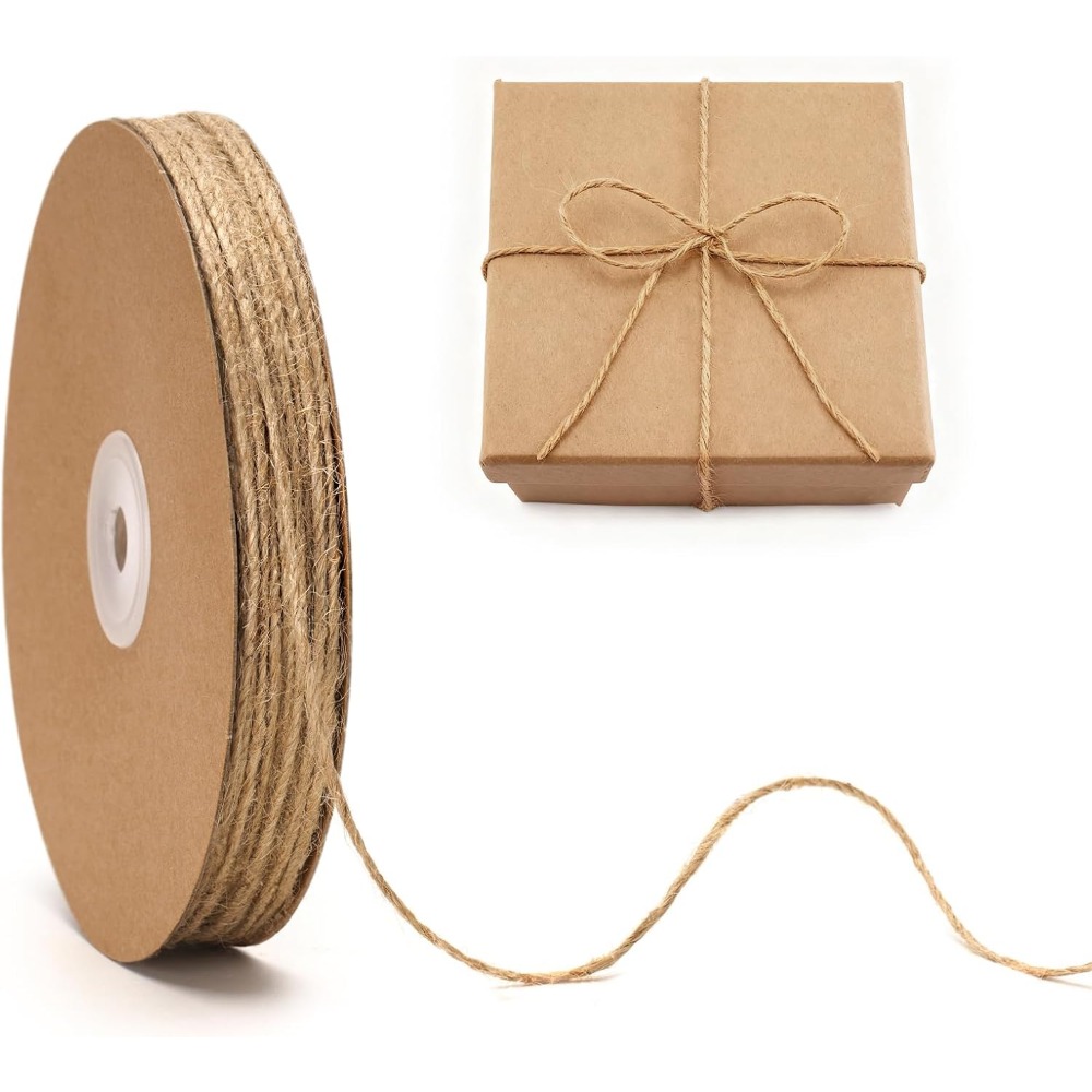 2MM 328Ft Natural Brown Jute T - огляд і ціна Twine Jute Natural