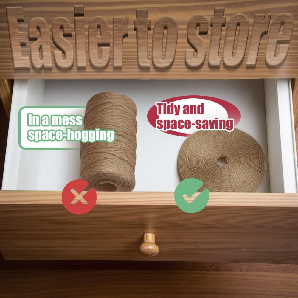 600 Feet Natural Jute Twine fo - огляд і ціна Twine Jute Natural