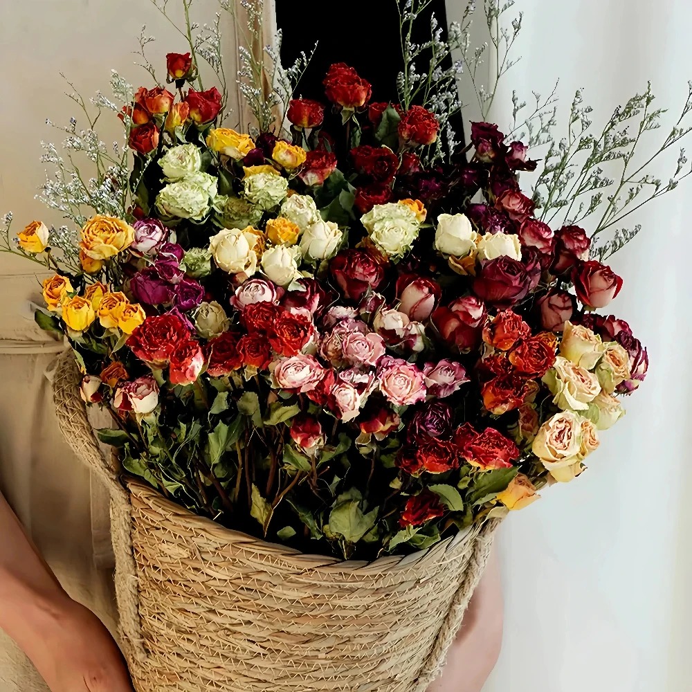 a lot Small Rose, Decorative N - огляд і ціна Dried Flower Bunch