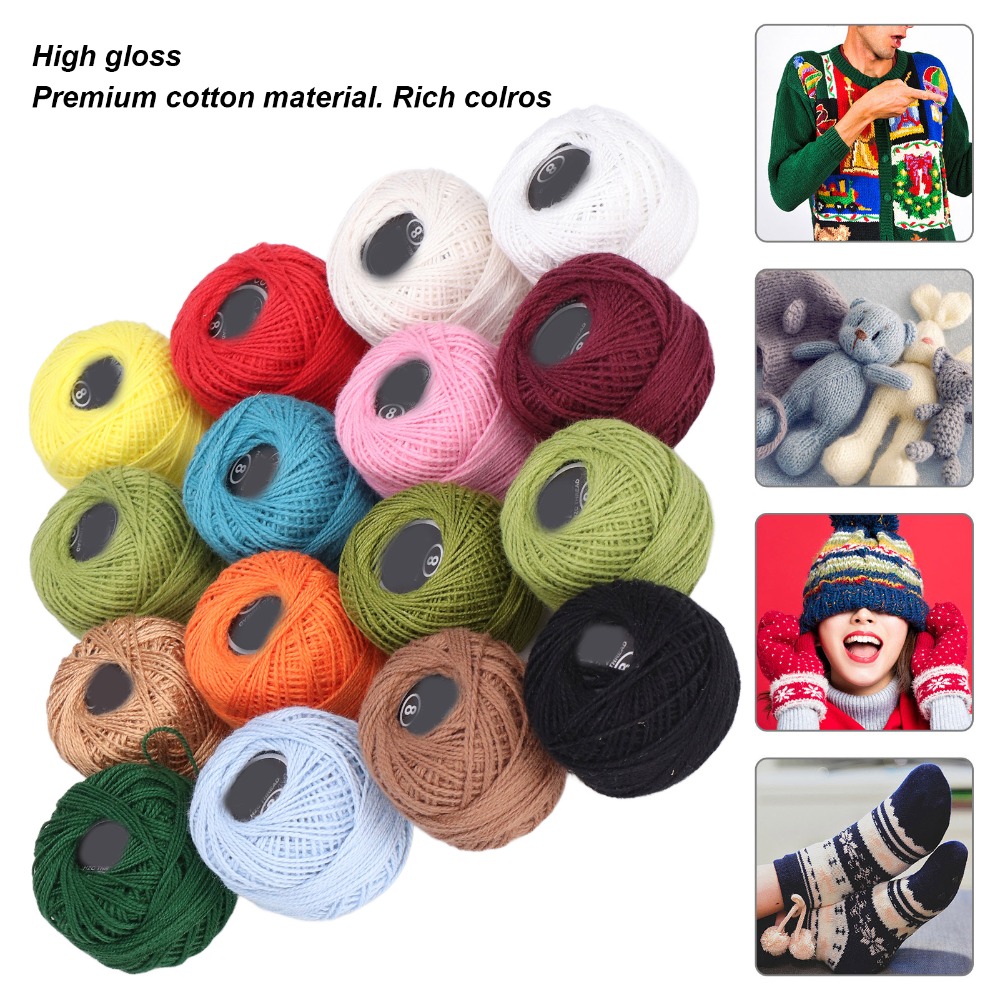 16pcs Durable Multi-Colors Cro - огляд і ціна Twine Jute Natural
